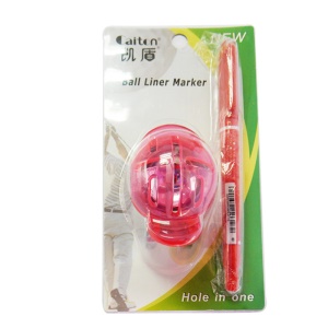 Set de marqueurs de golf portables avec stylo