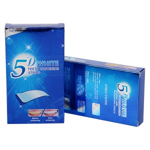 5D Kit de blanchiment de dent en bandes autocollantes