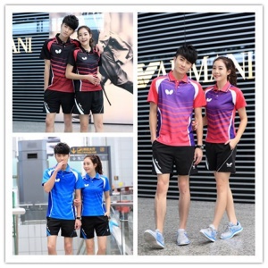 Ensembles de vêtements de badminton respirants pour hommes et femmes