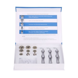 Instrument de dermabrasion à pression négatif et micro sculpteur en diamant