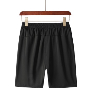 Short de sport noir en soie de glace  léger et respirant pour hommes