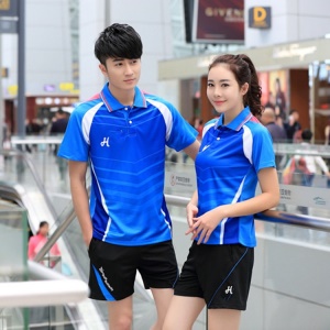 Ensembles de vêtements de badminton respirants pour hommes et femmes