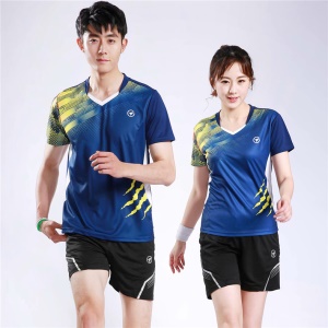 Ensembles de vêtements de badminton respirants pour hommes et femmes