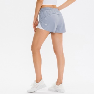 Short de sport  antidérapant et faux avec poche pour femme