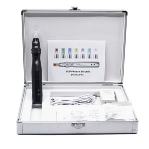 Appareil électrique de soins de la peau à micro-aiguilles rechargeable à usage domestique