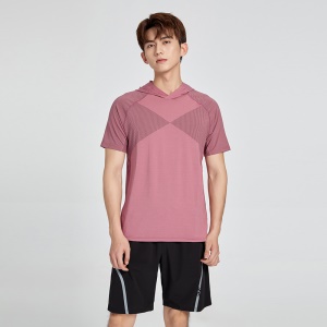T-shirt de course pour homme slim manches courtes
