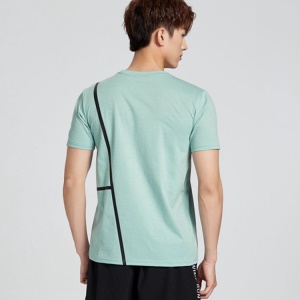 T-shirt sport à manches courtes pour homme et à séchage rapide respirant et absorbant la sueur