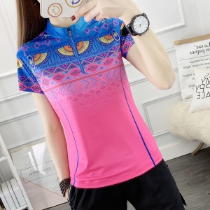 T-shirt manches courtes pour femme  pour footing/badminton