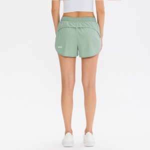 Short de sport  antidérapant et faux avec poche pour femme