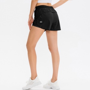 Short de sport  antidérapant et faux avec poche pour femme