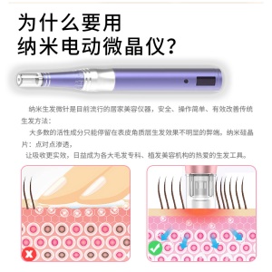 Appareil électrique rechargeable de soins de la peau à micro-aiguilles