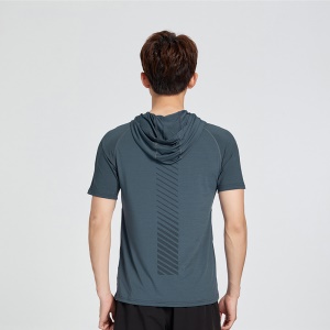 T-shirt de course pour homme slim manches courtes