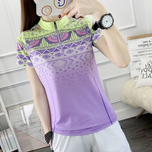 T-shirt manches courtes pour femme  pour footing/badminton