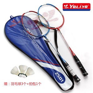 Raquette de badminton avec tête plate en alliage d'aluminium Pack de 2