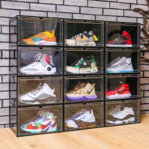 Armoire à chaussures transparente, étanche à la poussière et à l'humidité