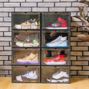 Armoire à chaussures transparente, étanche à la poussière et à l'humidité