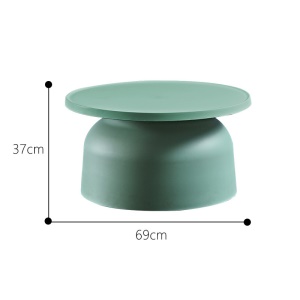 Table basse ronde en plastique