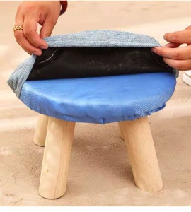 Petit tabouret en forme de champignon pour enfant
