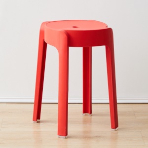 Tabouret empilable en plastique épais pour usage domestique