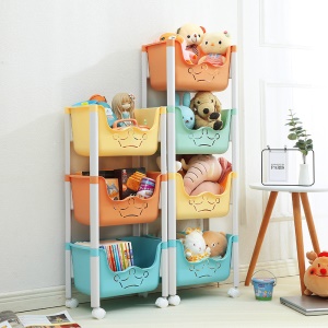 Etagères multicouche de rangement de jouets pour enfants