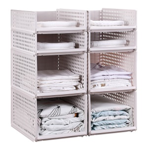 Etagères de rangement multicouche en plastique empilable