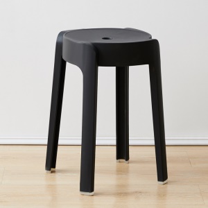 Tabouret empilable en plastique épais pour usage domestique