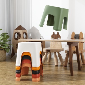 Tabouret en plastique, épais, antidérapant,