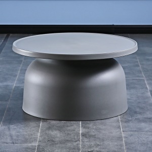 Table basse ronde en plastique