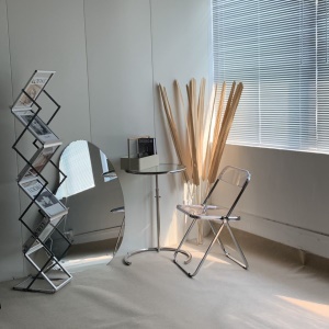 Table basse en verre transparent