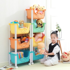 Etagères multicouche de rangement de jouets pour enfants