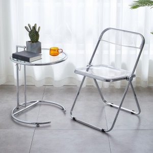 Table basse en verre transparent