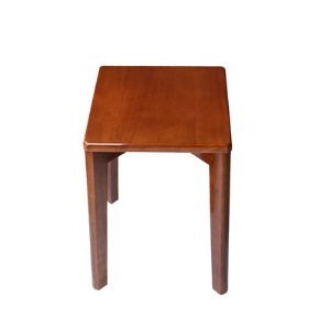 Tabouret carré de salon en bois original superposable