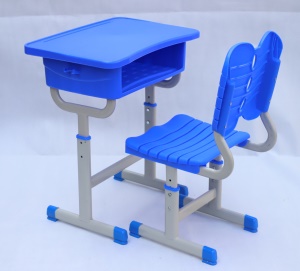 bureaux d'école relevables en plastique abs pour les élèves du primaire et du secondaire