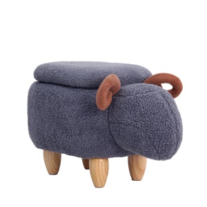 Tabouret en laine pour bébé