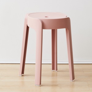 Tabouret empilable en plastique épais pour usage domestique