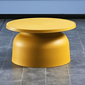Table basse ronde en plastique