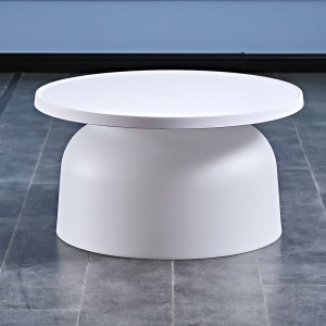 Table basse ronde en plastique
