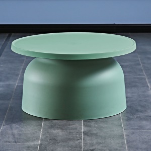 Table basse ronde en plastique