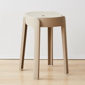 Tabouret empilable en plastique épais pour usage domestique