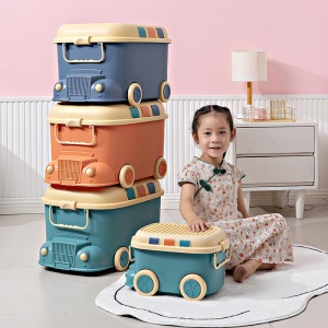Boîte de rangement de jouets  en forme de coiture pour enfants