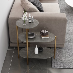 Etagère moderne en marbre de salon