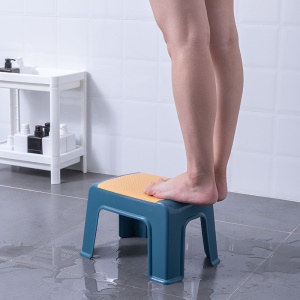 Tabouret carré de salon en bois original superposable