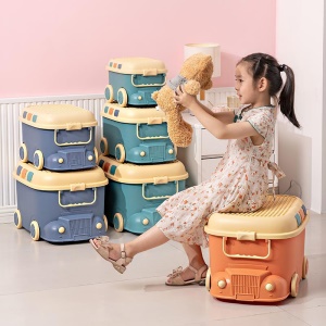 Boîte de rangement de jouets  en forme de coiture pour enfants