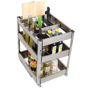 Armoires de cuisine en acier inoxydable 3 couches