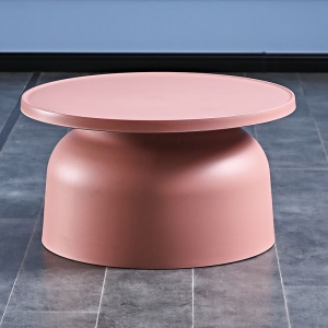 Table basse ronde en plastique