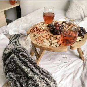 Mini Table pliante Portable d'extérieur en bois
