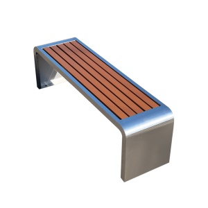 Chaise de jardin type U extérieur en acier inoxydable