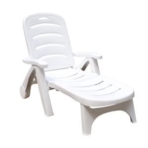 Chaise de plage /bord de piscine pliante en plastique légère
