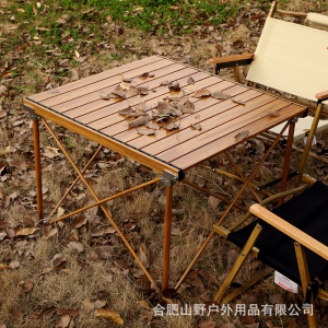 Table pliante d'extérieur portable en aluminium