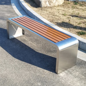 Chaise de jardin type U extérieur en acier inoxydable